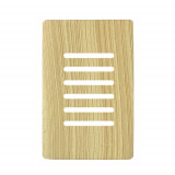 Placa p/ 6 Interruptores (especial) 4x2 - Novara Maple 